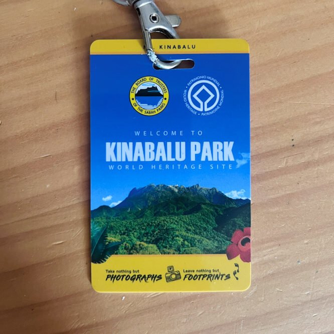 Mount Kinabalu Climb Pass showing iconic granite peaks above UNESCO Heritage forest in Kinabalu Park Sabah Malaysia. © SlowingwithT.com